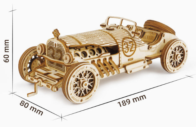 3D Wooden Puzzle Train Model DIY Wooden Train Toy Mechanical Train Model Kit Assembly Model Home Decoration Crafts - LJ Enterprise